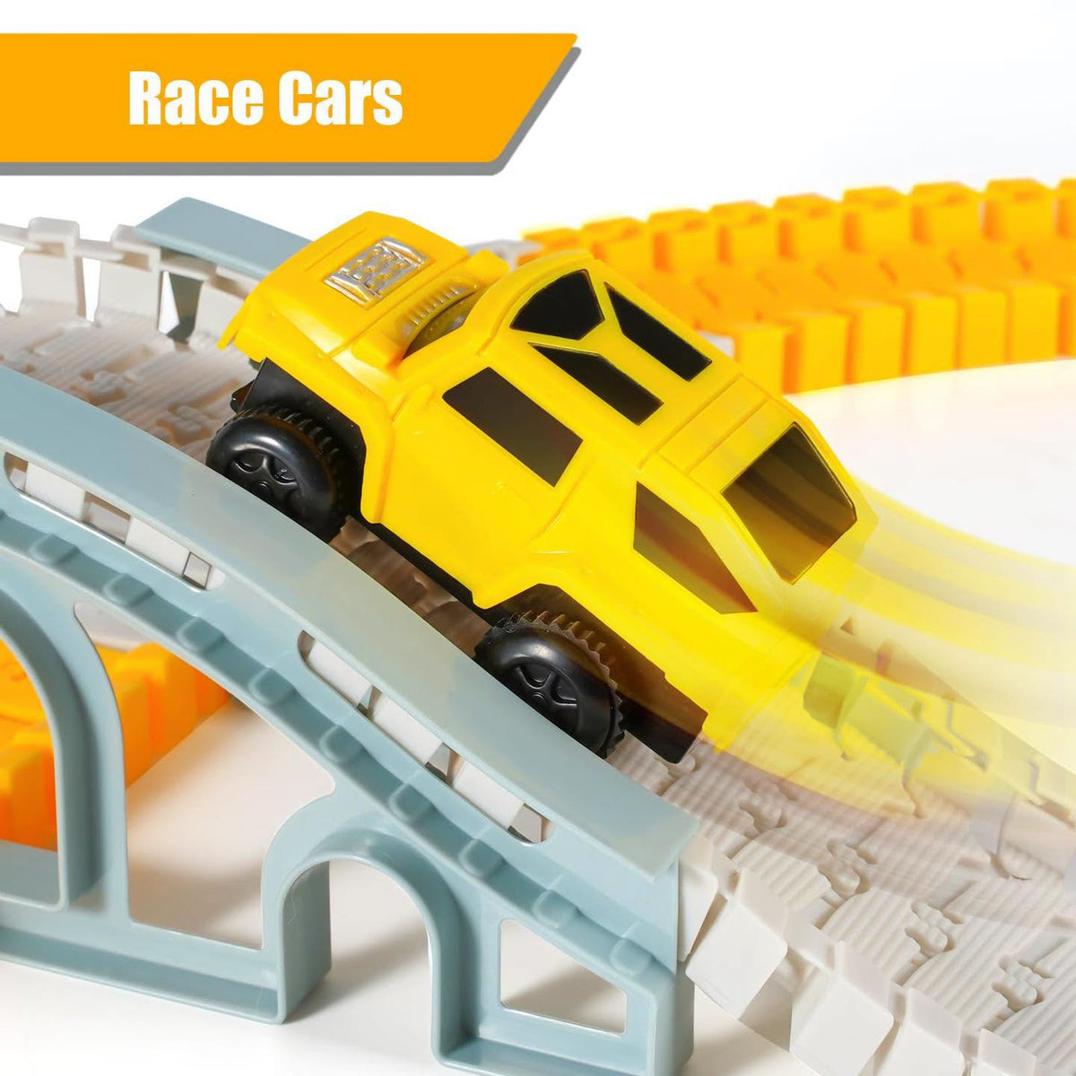 Pista de construcción con 260 piezas