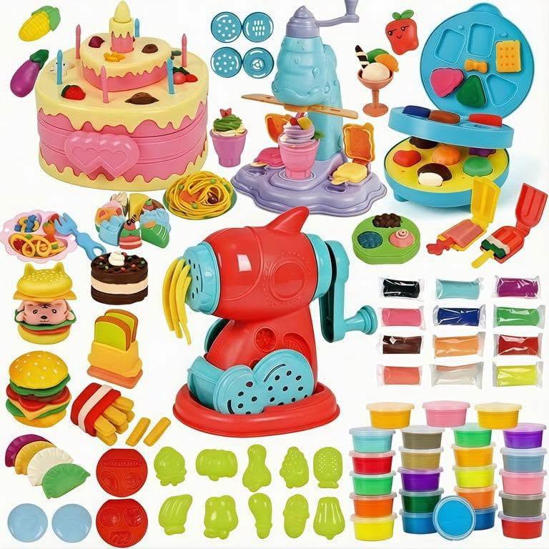 Juego de plasticina 4 en 1 con 36 colores de plasticina