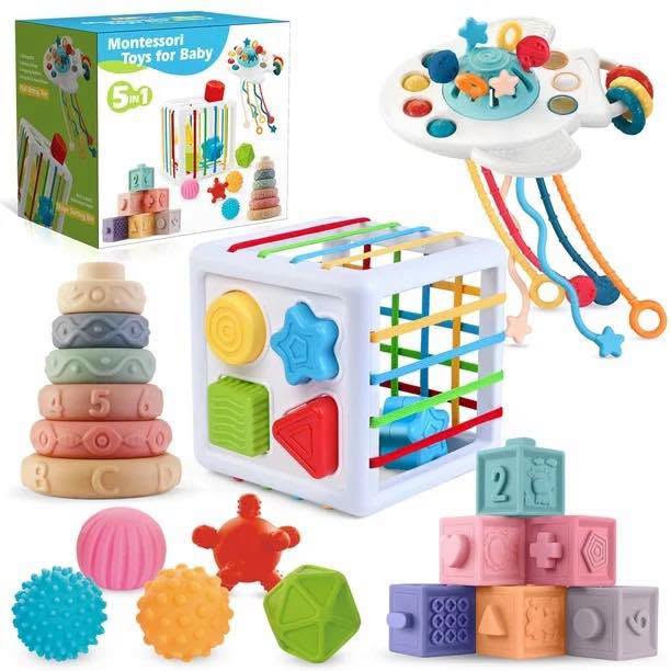 Set de juguetes para estimulación temprana 5 en 1