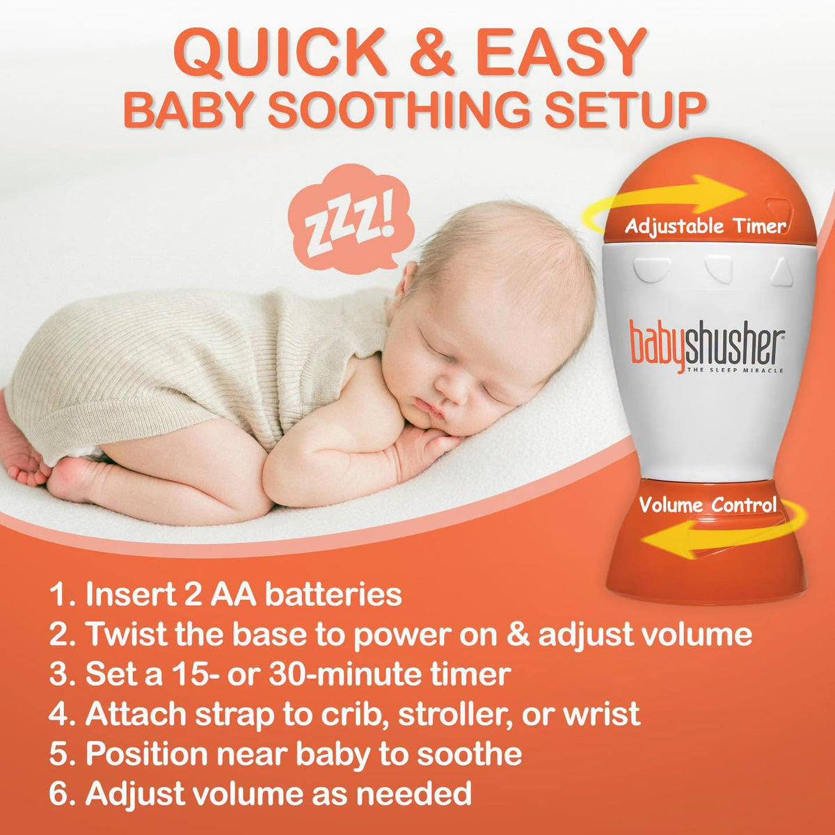 Dispositivo relajante para bebés BabyShusher!!!