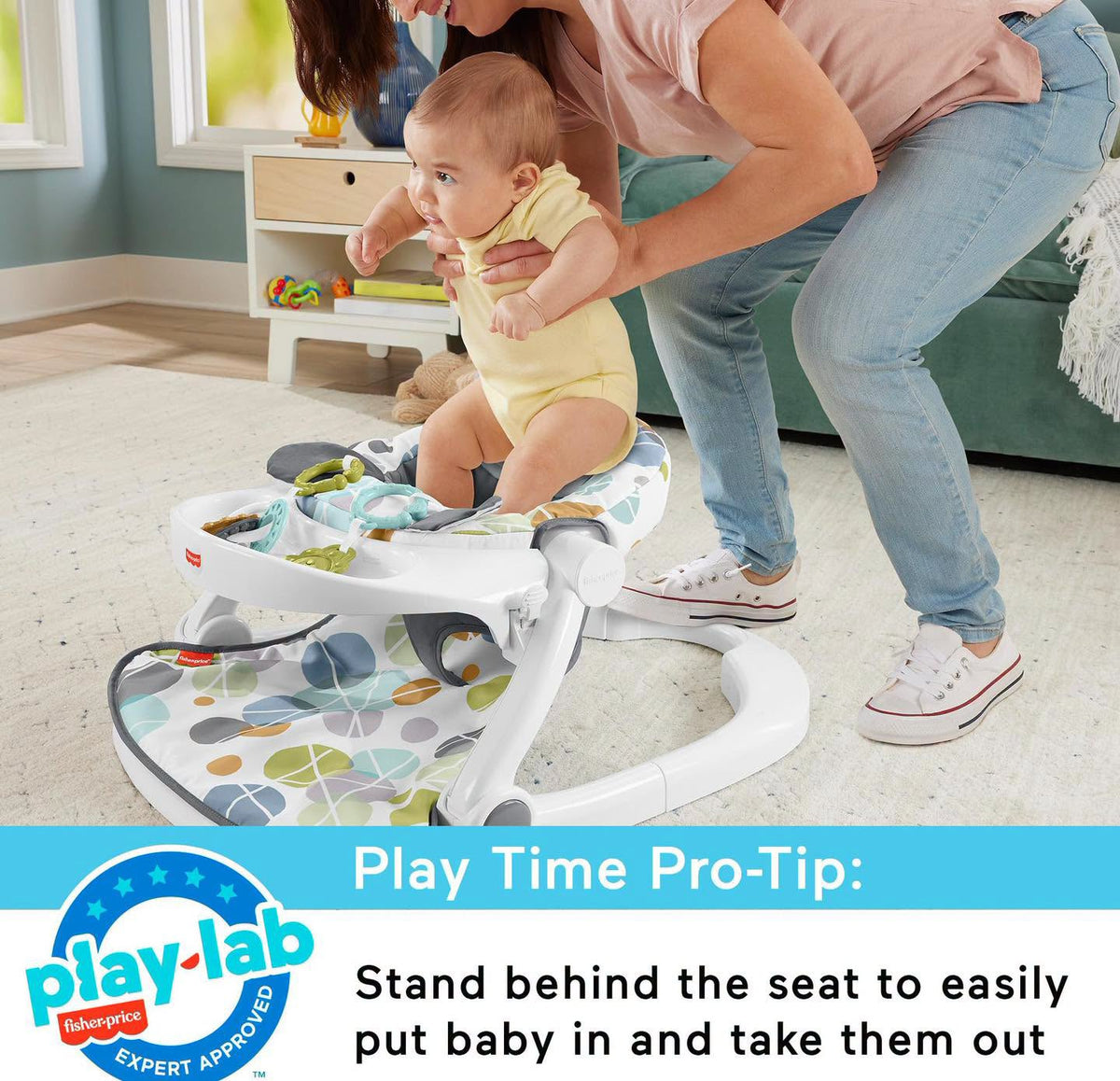 Silla de posicionamiento Fisher Price con bandeja!!!