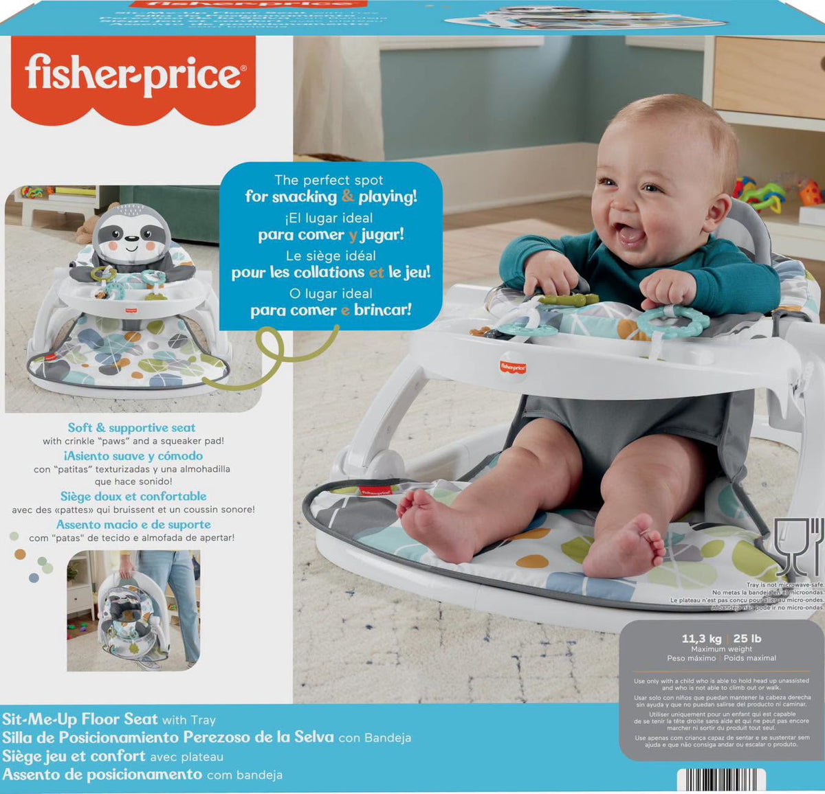 Silla de posicionamiento Fisher Price con bandeja!!!