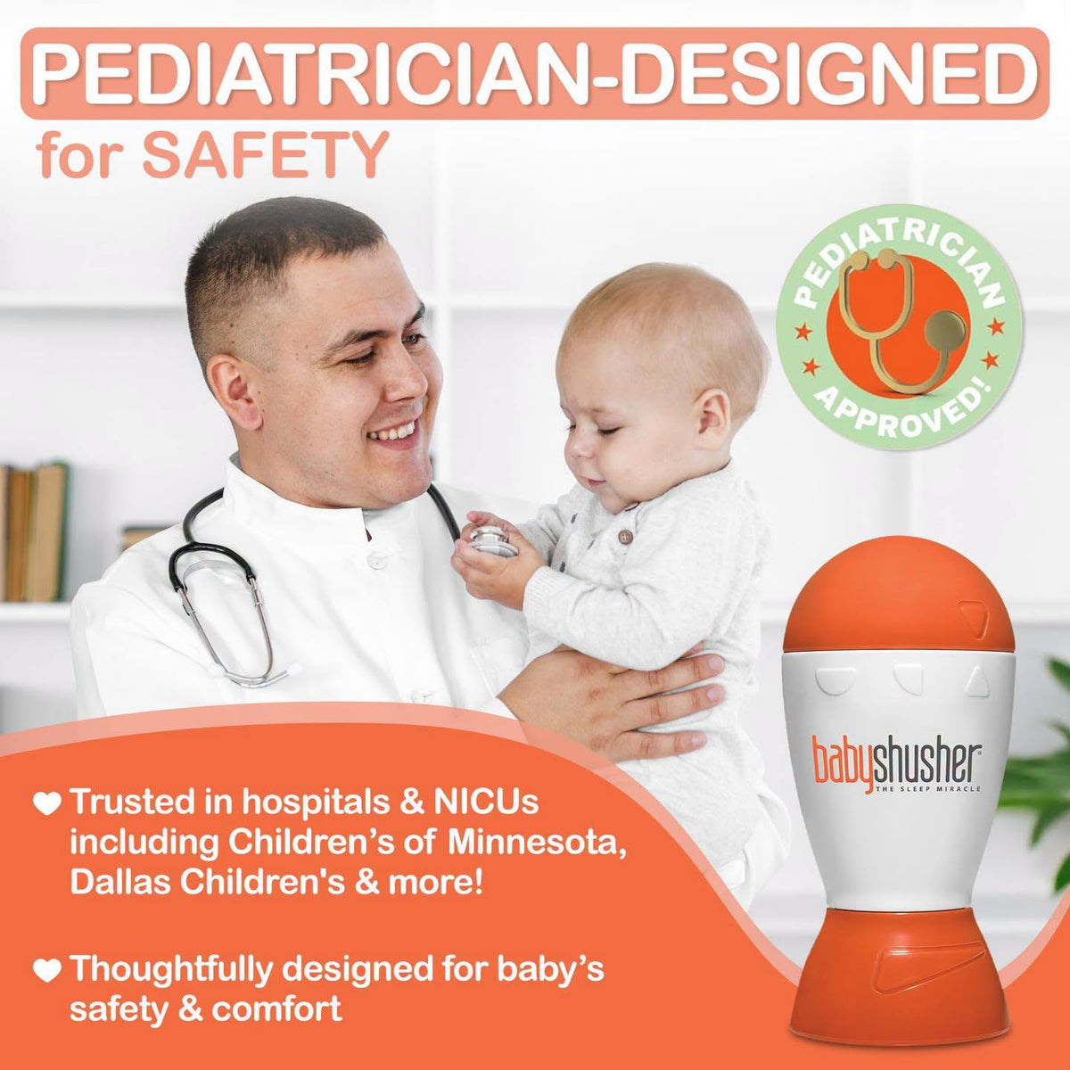 Dispositivo relajante para bebés BabyShusher!!!