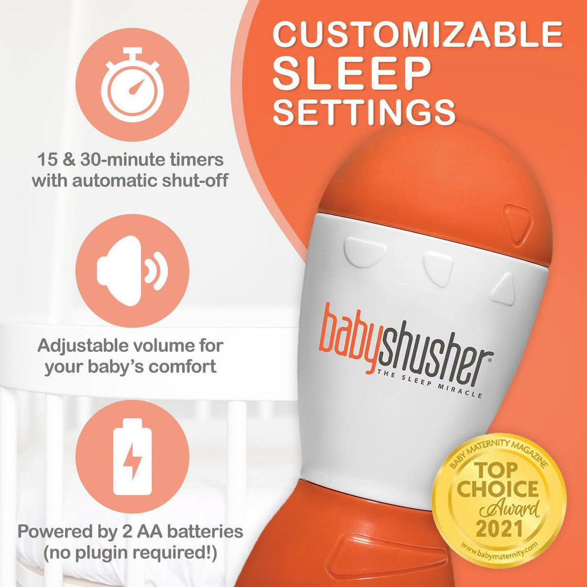 Dispositivo relajante para bebés BabyShusher!!!
