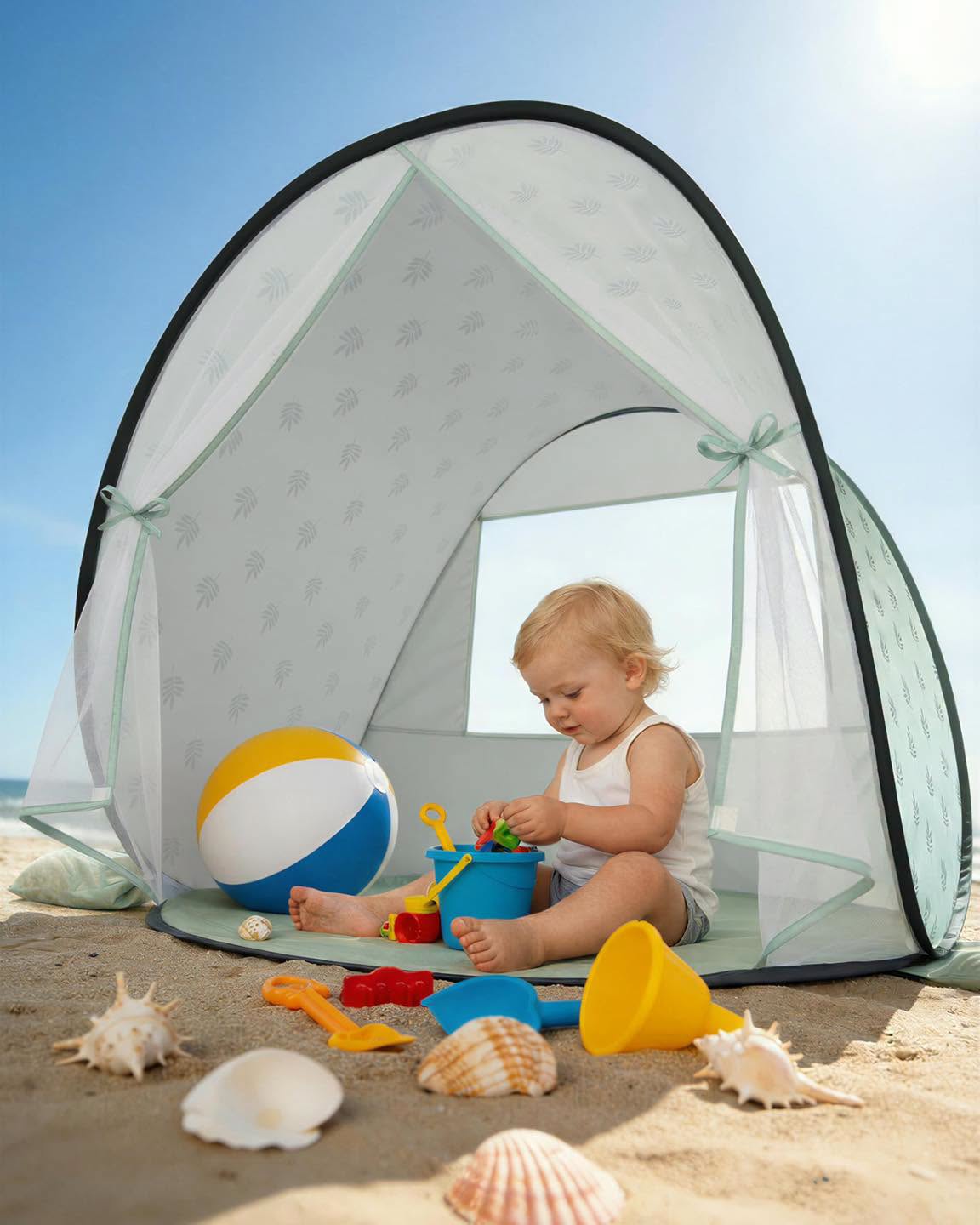 Tienda de campaña con protección solar para bebés!!