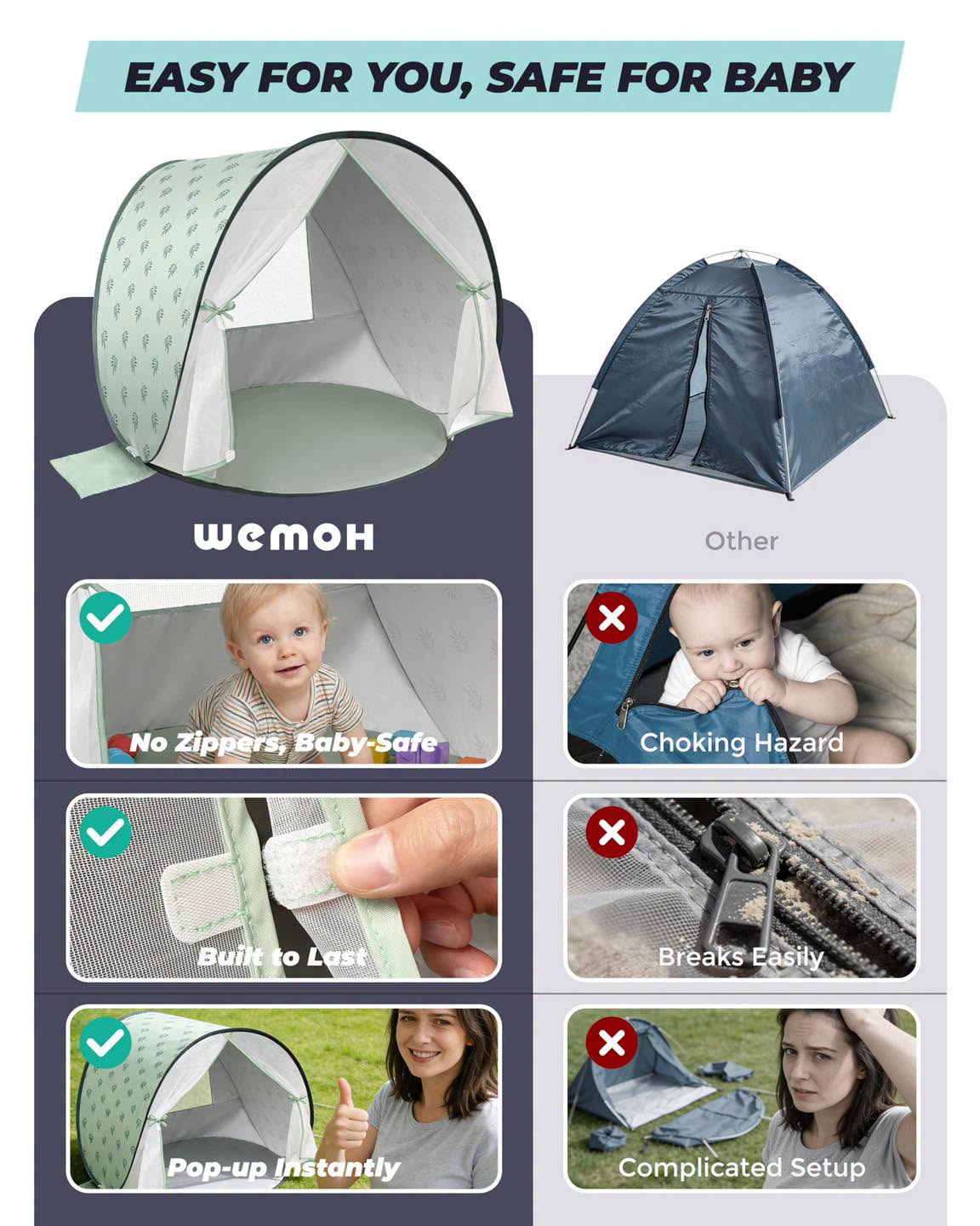 Tienda de campaña con protección solar para bebés!!