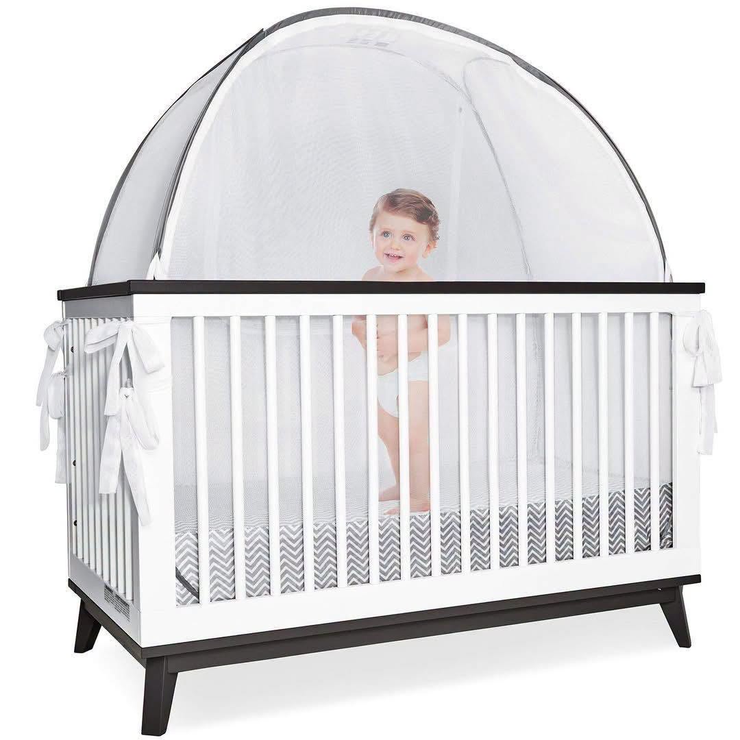 Toldo para cuna de seguridad estilo tienda