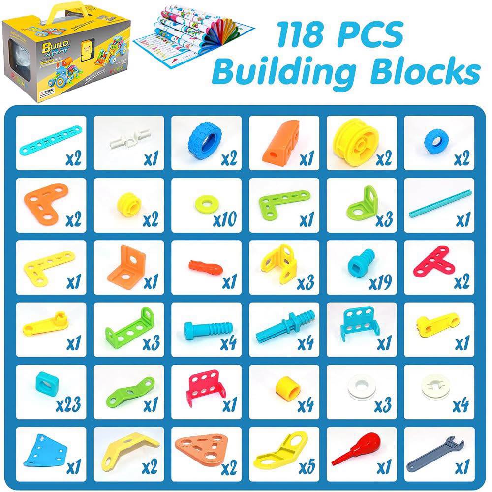 Juguetes de construcción STEM 6 en 1 para niños!!