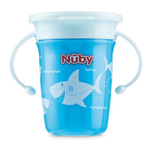 Vaso de entrenamiento 360 antiderrames Nuby 230 ml