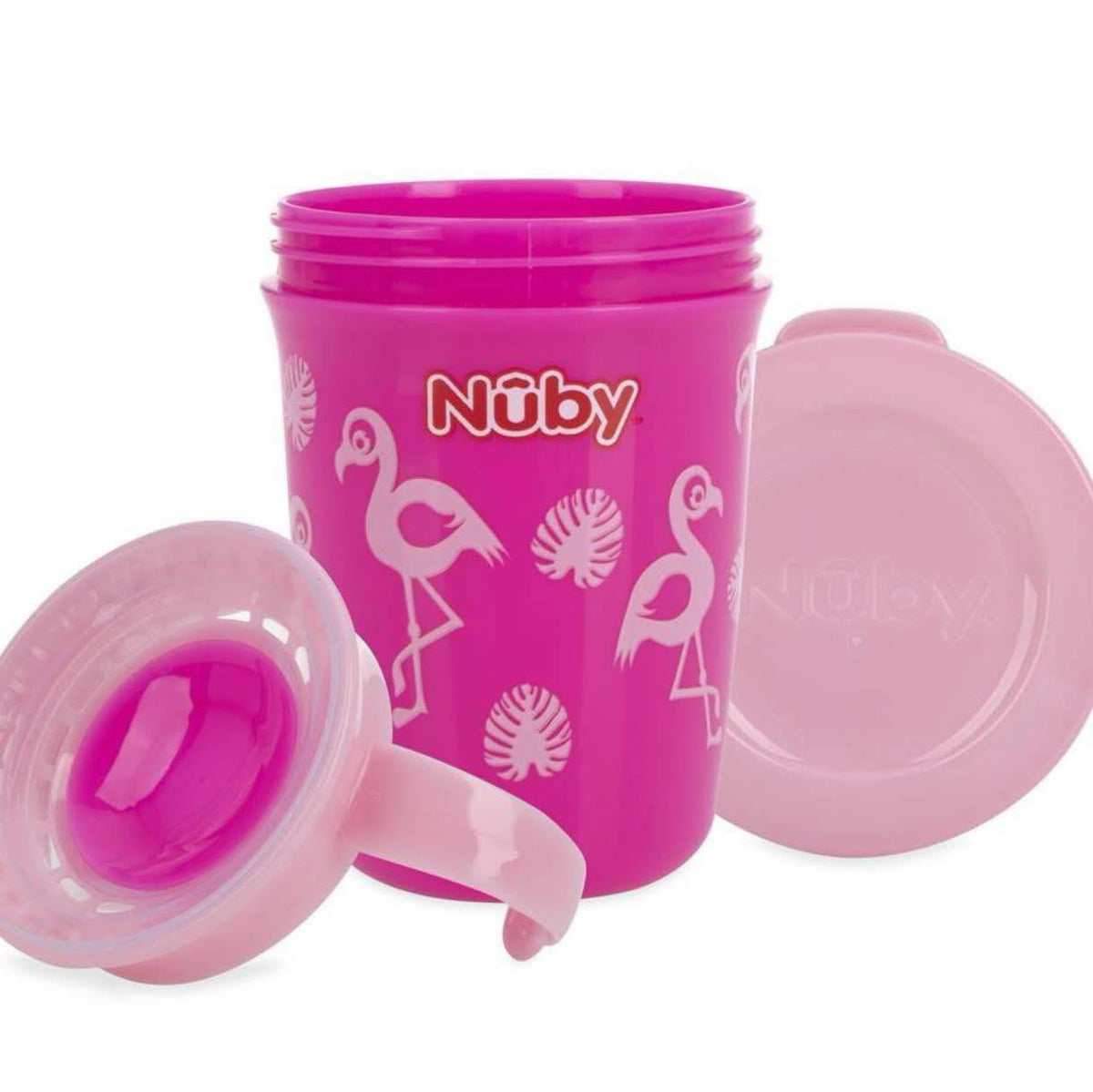 Vaso de entrenamiento 360 antiderrames Nuby 230 ml